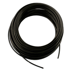 Tubing Semi Rigid Black Nylon 6mm OD 30m