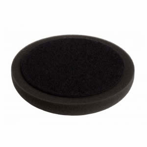Polishing Pad Soft Black 150 x 25mm Plain Hook & Loop