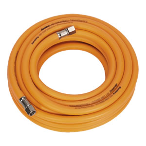 Air Hose 10m x 8mm Hybrid High Visibility with 1/4"BSP Unions