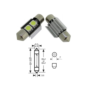 Trade LED Canbus Festoon 32mm White 2 x 5050 SMD 2 Pieces BLCF322S