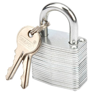 30mm Laminated Steel Padlock  - 14019