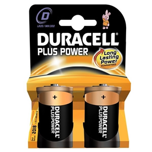 Plus Power D Batteries Pack Of 2