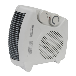 Fan Heater 2000W 2 Heat Settings with Thermostat
