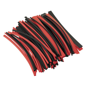Heat Shrink Tubing Black & Red 200mm