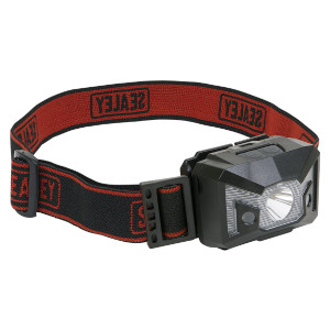 Head Torch with Auto-Sensor 3W SMD LED & 2 Red