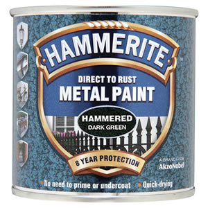 Hammered Finish Dark Green - Direct To Rust Metal Paint 250ml