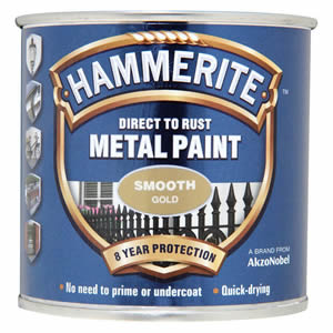 Smooth Gold - Direct To Rust Metal Paint 250ml