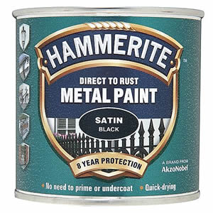 Satin Black - Direct To Rust Metal Paint 250ml