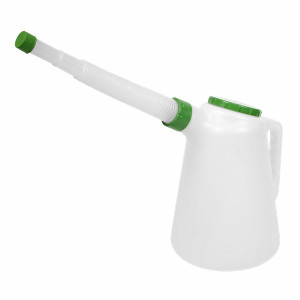 Oil Container Jug with Green Lid & Flexible Spout 5L