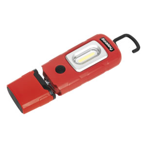 Rechargeable 360 DegreeInspection Lamp 2W COB LED And 1W LED Red Lithium-Polymer