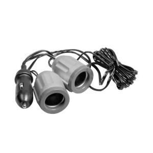 Twin Power Sockets With 2.5m Extension Cable 12V/24V 