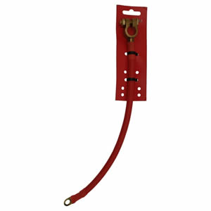 Battery Lead 15" Red Insulated Universal