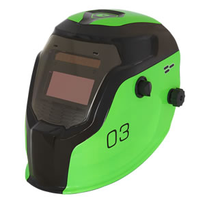 Welding Helmet Auto Darkening Shade 9-13 - Green