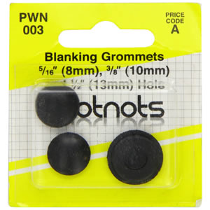 Blanking Grommets Assorted 8, 10, 13mm Black