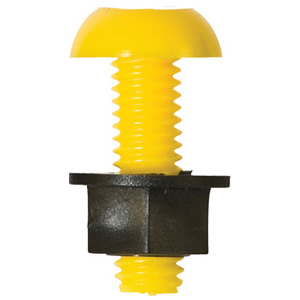 Number Plate Screw/Nut Yellow