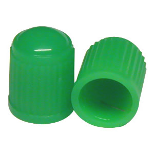 Tyre Valve Dust Covers Green
