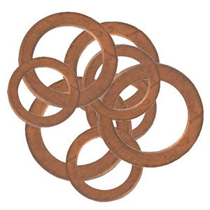 Assorted Copper Washers Large