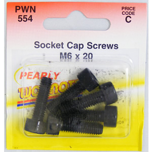 Socket Cap Screws M6 x 20 
