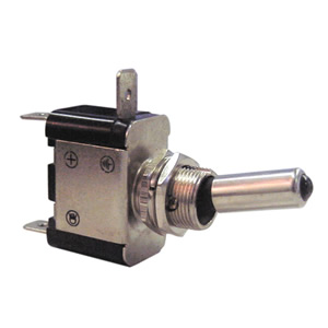 Non Illuminated Pearl PWN953 Car Electrical Chrome Flick Switch On//Off//On