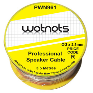 Wiring Cable Reel Speaker Gold 2 x 2.5mm - 3.5m