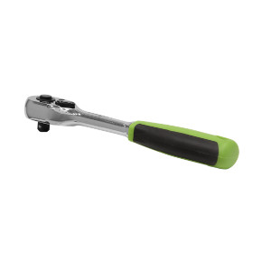Ratchet Wrench 1/4" Square Drive Pear-Head Flip Reverse