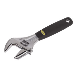 Adjustable Wrench with Extra-Wide Jaw Capacity 200mm