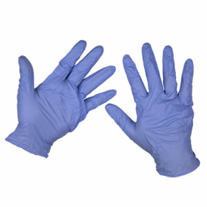 Nitrile Disposable Gloves - Pack of 8 Pairs - Large