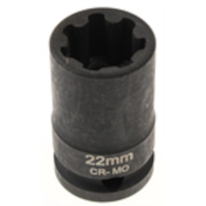 Brake Caliper Socket 1/2" Dr 22mm 7 Pt