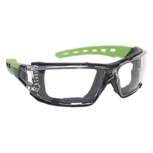 Safety Spectacles with EVA Foam Lining - Clear Lens