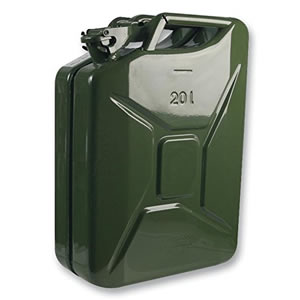 Green Metal Jerry/Fuel Cans 20L