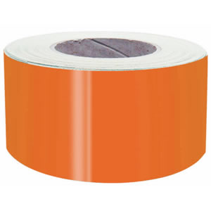 4inch Wide Fluorescent Orange Self Adhesive Tape - Sold by The Metre