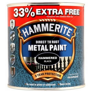 Direct To Rust Metal Paint - Hammered Black - 750ml