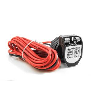 12V/24V Power Socket with 3.6 Metre Cable