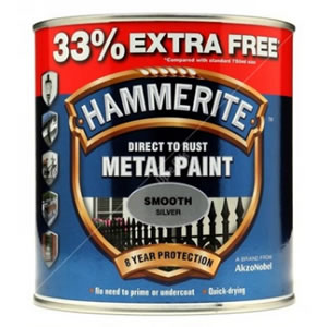 Direct To Rust Metal Paint - Smooth Silver - 750ml